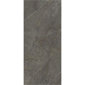Porcelanato Acetinado Marmorizado 120x270cm Preto - Ceusa Port Noir Bk Act Dd Esmaltado Retificado