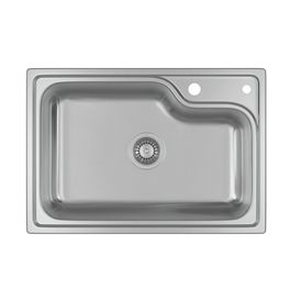 Cuba de Cozinha Retangular Deca com Deck 60x40cm Facile Inox