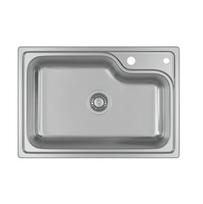 Cuba-de-Cozinha-Retangular-Deca-Com-Deck-60x40cm-Facile-Inox---Deca---CC.660.60.DK.INX---Fundo-Branco-Produto-Principal-SKU-posicionada-de-frete-e-reto