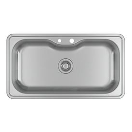 Cuba de Cozinha Retangular Deca com Deck 80x40cm Facile Inox