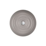 Cuba-de-Apoio-Deca-Redonda-40cm-Gota-Soft-Antracite---Deca---L.12040.GT.85---Fundo-Branco-Produto-Principal-SKU-vista-de-cima