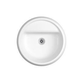 Cuba de Apoio Deca Redonda com Deck 40cm Bold Branco