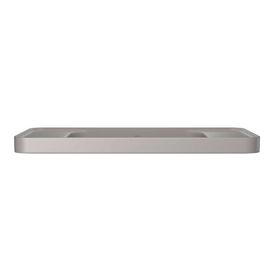 Cuba de Sobrepor Deca com Mesa Retangular 62cm Slim Soft Antracite
