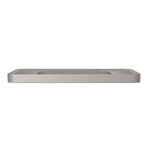 Cuba de Sobrepor Deca com Mesa Retangular 62cm Slim Soft Antracite