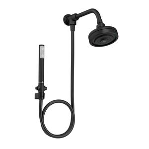 Kit Chuveiro Deca com Desviador Universal Redondo de Parede Black Matte
