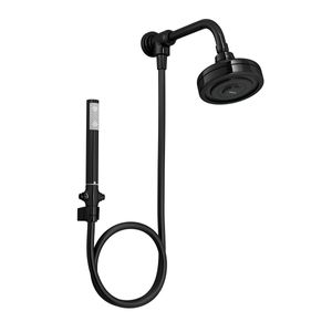 Kit Chuveiro Deca com Desviador Universal Redondo de Parede Black Noir