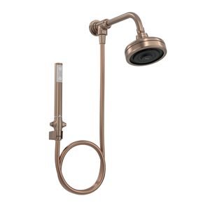 Kit Chuveiro Deca com Desviador Universal Redondo de Parede Corten