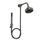 Kit-Chuveiro-Deca-com-Desviador-Universal-Redondo-de-Parede-Dark-Antracite---Deca---1990.GFMT.STDKIT.N---Fundo-Branco-Produto-Principal-SKU-posicionada-na-diagonal-direita-ou-redondo-e-produto-fechado