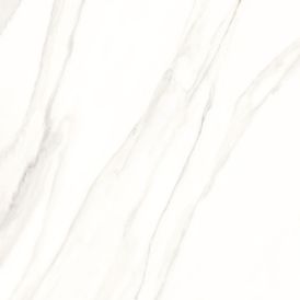 Porcelanato Polido Marmorizado 120x120cm Branco - Ceusa Calacata Royal Wh Pol Retificado
