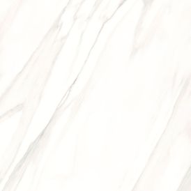 Porcelanato Polido Marmorizado 120x120cm Branco - Ceusa Calacata Royal Wh Pol Retificado