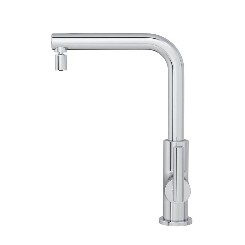 Misturador-Monocomando-Deca-para-Cozinha-Bica-Alta-Interna-Beta-Cromado---Deca---2256.C109.F.INT---Fundo-Branco-Produto-com-item-complementar-posicionada-na-diagonal-esquerda