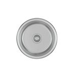 Cuba-de-Cozinha-Redonda-Deca-40cm-Facile-Inox---Deca---CC.610.40.RED.INx---Fundo-Branco-Produto-com-item-complementar-vista-de-cima