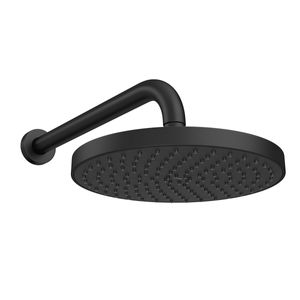 Chuveiro Redondo de Parede Black Matte