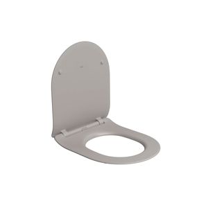 Assento em Termofixo Deca com Slow Close e Easy Clean para Bacias Lk Carrara Nuova Soft Antracite