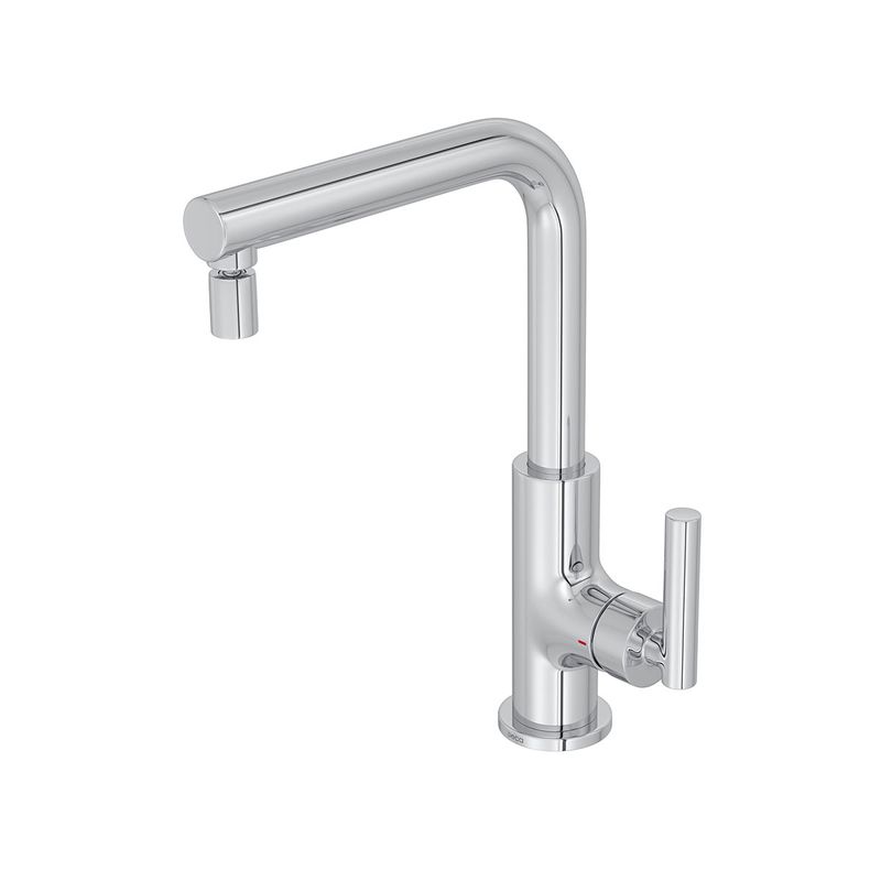 Misturador-Monocomando-Deca-de-Mesa-Bica-Alta-para-Cozinha-Beta-Cromado---Deca---2256.C109---Fundo-Branco-Produto-Principal-SKU-posicionada-na-diagonal-esquerda