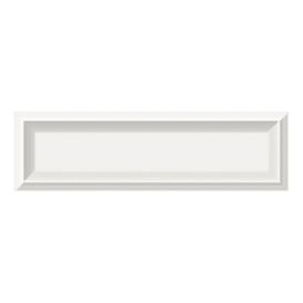 Cerâmica Monocromatico Brilhante 7x24cm Branco - Ceusa Invertido Retificado