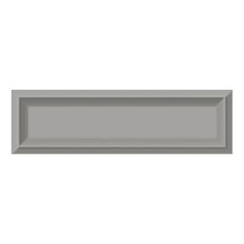 Cerâmica Monocromatico Brilhante 7x24cm Cinza - Ceusa Invertido Retificado
