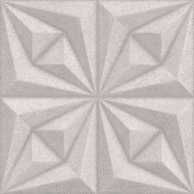 Cerâmica Cimentício Acetinado 60x60cm Cinza - Ceusa Drapeado Beton Retificado