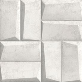 Cerâmica Cimentício Matte 60x60cm Cinza - Ceusa Paulista Bloc Sgr Retificado