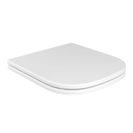 Assento Poliéster Slow Close Monocromático Branco
