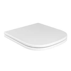 Assento Poliéster Slow Close Monocromático Branco