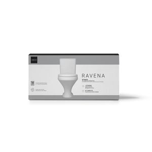 Kit Bacia P/ Cx Acoplada Ravena - Branco