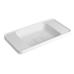 Cuba de Sobrepor Deca com Mesa Retangular 62cm Slim Branco