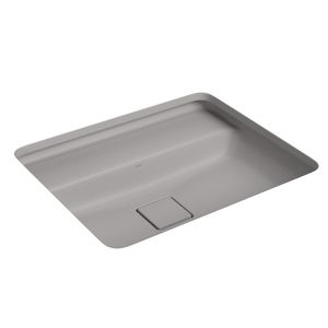 Cuba Retangular de Embutir com Mesa 50cm Soft Antracite