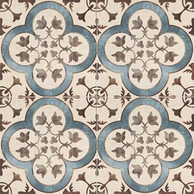 Porcelanato Acetinado Decorado 60x60cm Multicolor - Ceusa Ladrilho Mediterraneo Esmaltado Retificado