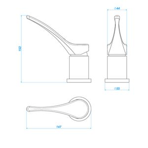 Acionamento Monocomando de Mesa para Cozinha Wave Deca You Cromado