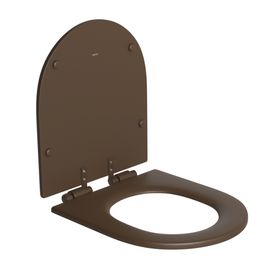 Assento de Poliéster Monocromático Marrom Fosco