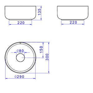 Cuba Redonda de Apoio 30cm Marrom Fosco