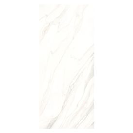 Porcelanato Acetinado Marmorizado 120x270cm Branco - Portinari Calacata Wh Act Esmaltado Retificado