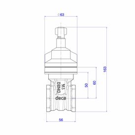 Base Registro de Gaveta 1 1/4"