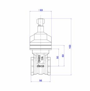 Base-para-Registro-de-Gaveta-Deca-1-1-4--Dn32----Deca---4509402---Fundo-Branco-Medida-Imagem-do-Desenho-tecnico-de-engenharia