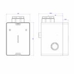 Base-para-Valvula-de-Descarga-Deca-1-1-2--e-1-1-4--HydraluxDuo----Deca---4566000---Fundo-Branco-Medida-Imagem-do-Desenho-tecnico-de-engenharia