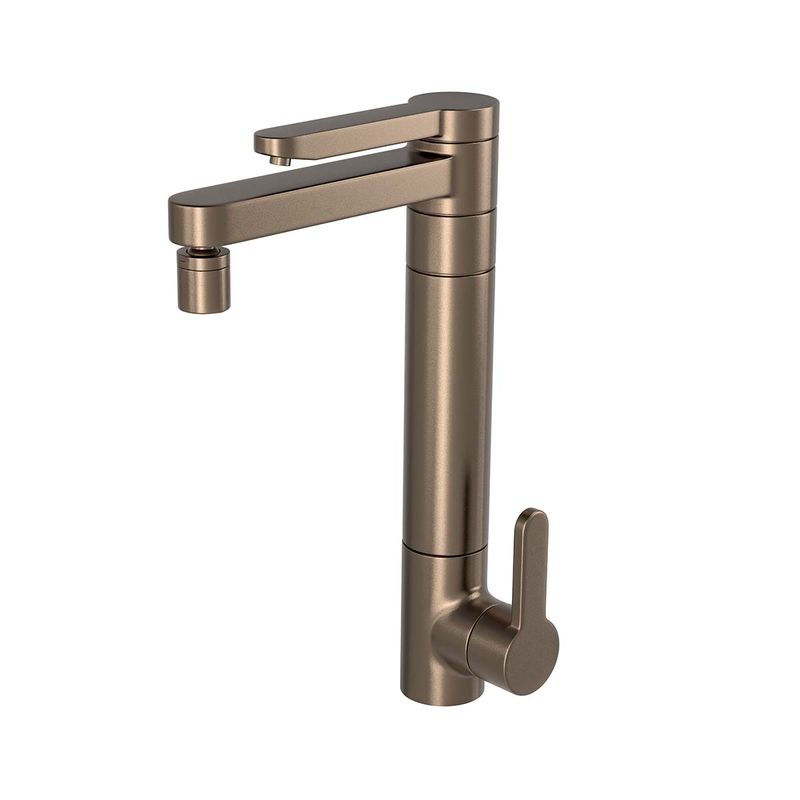 Torneira-Deca-de-Mesa-para-Cozinha-com-Filtro-Twin-Corten---Deca---1140.CT.MT---Fundo-Branco-Produto-Principal-SKU-posicionada-na-diagonal-esquerda