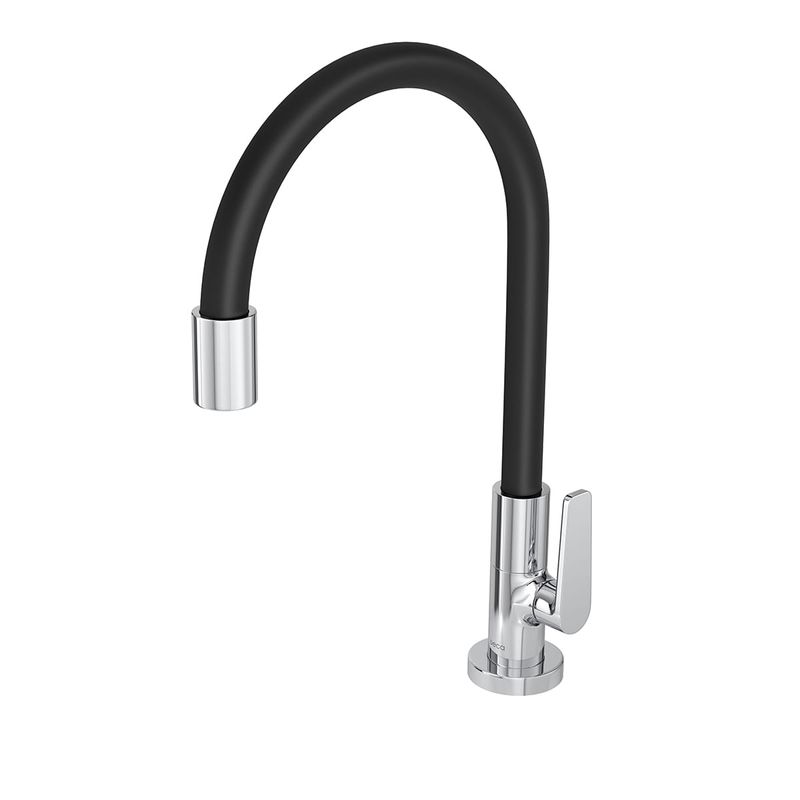 Torneira-Deca-de-Mesa-para-Cozinha-Motion-Preto---Deca---1167.C23.PT---Fundo-Branco-Produto-Principal-SKU-posicionada-na-diagonal-esquerda