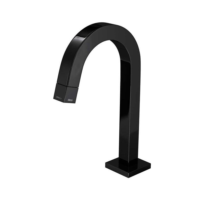 Torneira-Deca-de-Mesa-Bica-Baixa-para-Lavatorio-Tube-Black-Noir---Deca---1197.BL.TUB.NO---Fundo-Branco-Produto-Principal-SKU-posicionada-na-diagonal-esquerda