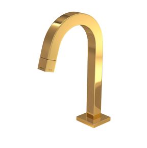 Torneira-Deca-de-Mesa-Bica-Baixa-para-Lavatorio-Tube-Gold---Deca---1197.GL.TUB---Fundo-Branco-Produto-Principal-SKU-posicionada-na-diagonal-esquerda