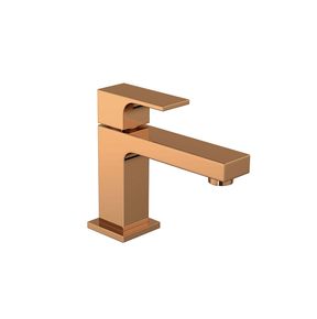 Torneira-Deca-de-Mesa-Bica-Baixa-para-Lavatorio-Unic-Red-Gold---Deca---1197.GL90.RD---Fundo-Branco-Produto-Principal-SKU-posicionada-na-diagonal-direita-ou-redondo-e-produto-fechado