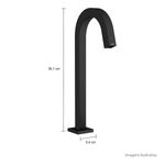 Torneira-Deca-de-Mesa-Bica-Alta-para-Lavatorio-Tube-Black-Matte---Deca---1198.BL.TUB.MT---Fundo-Branco-Medida-Foto-com-medidas-Produto-unico-ou-multiplos