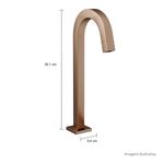Torneira-Deca-de-Mesa-Bica-Alta-para-Lavatorio-Tube-Corten---Deca---1198.CT.TUB.MT---Fundo-Branco-Medida-Foto-com-medidas-Produto-unico-ou-multiplos