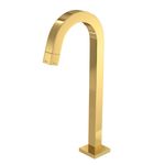 Torneira-Deca-de-Mesa-Bica-Alta-para-Lavatorio-Tube-Gold---Deca---1198.GL.TUB---Fundo-Branco-Produto-Principal-SKU-posicionada-na-diagonal-esquerda