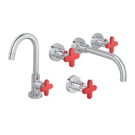 Kit Capinhas Silicone para Misturador Disco com 3 Capas Vermelho