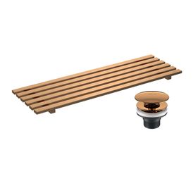 Kit com Grelha Válvula e Conector  Kit Grelha + Válvula para Cuba Red Gold