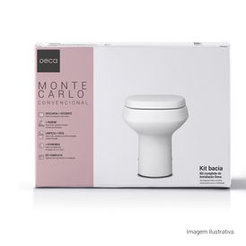 Kit Completo Deca Bacia Convencional Monte Carlo Branco