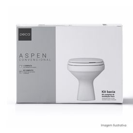 Kit Completo Deca Bacia Convencional Aspen Branco