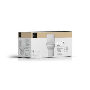 Kit Bacia P/ Cx Acoplada Flex - Branco