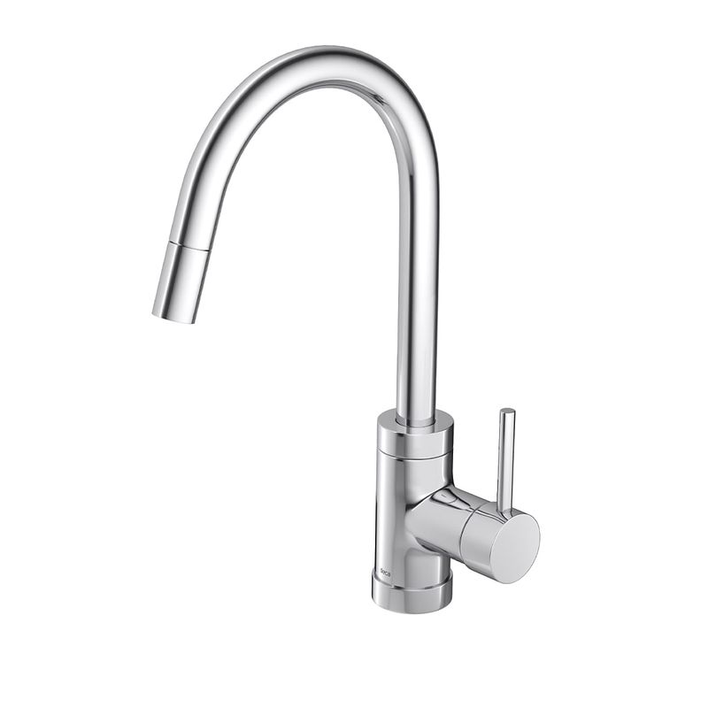 Misturador-Monocomando-Deca-de-Mesa-para-Cozinha-Spin-Motion-Cromado---Deca---2265.C---Fundo-Branco-Produto-Principal-SKU-posicionada-na-diagonal-esquerda